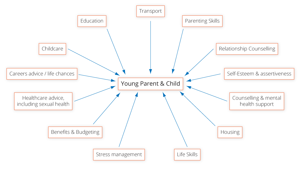 A comprehensive menu of support options for young parents